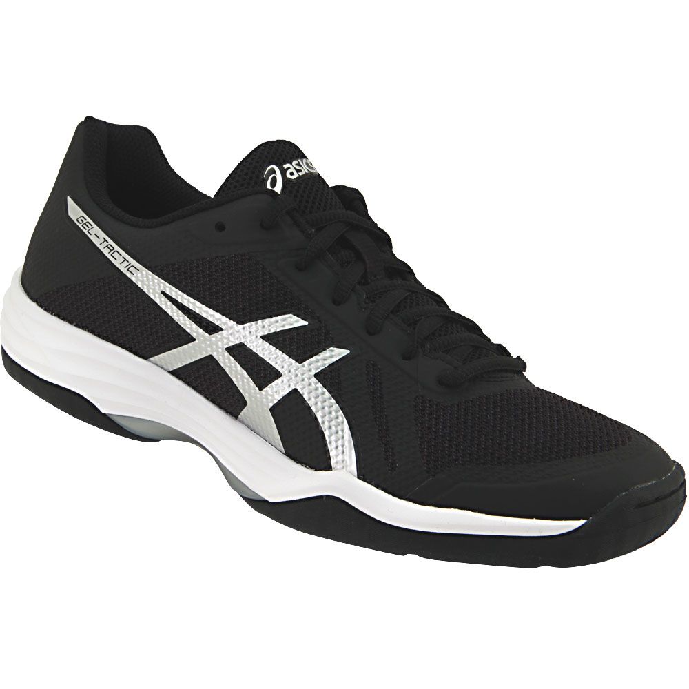 ASICS Gel Tactic Volley Ball Shoes - Womens Black Silver White