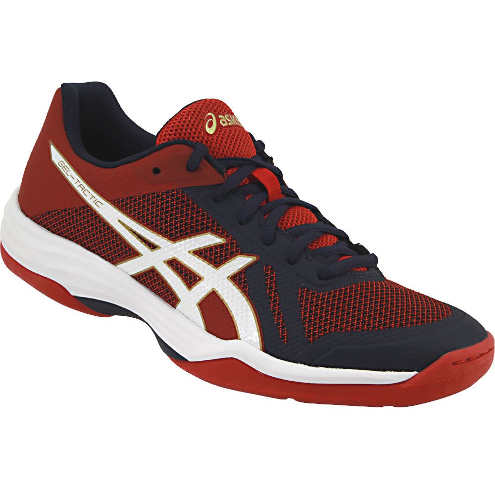 ASICS Gel Tactic Volley Ball Shoes - Womens Indigo Blue White Prime Red