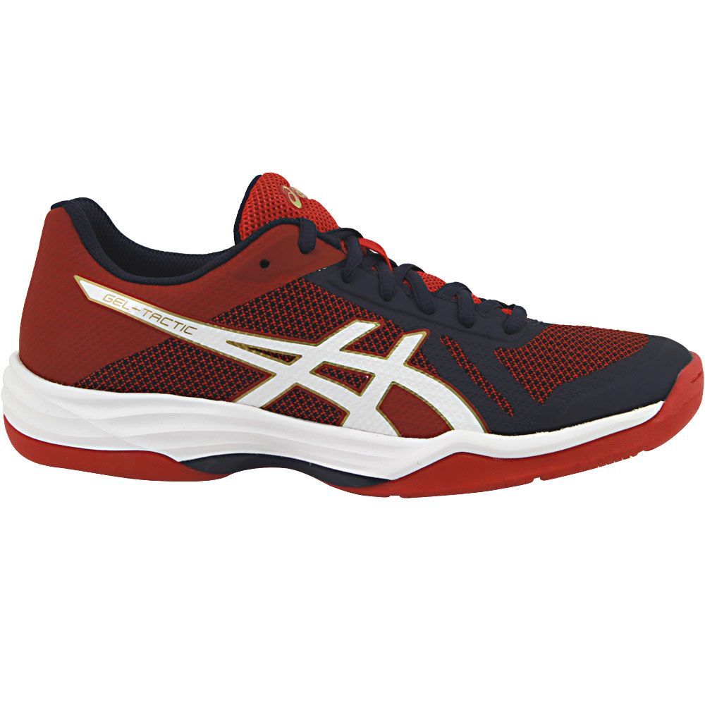 ASICS Gel Tactic Volley Ball Shoes - Womens Indigo Blue White Prime Red