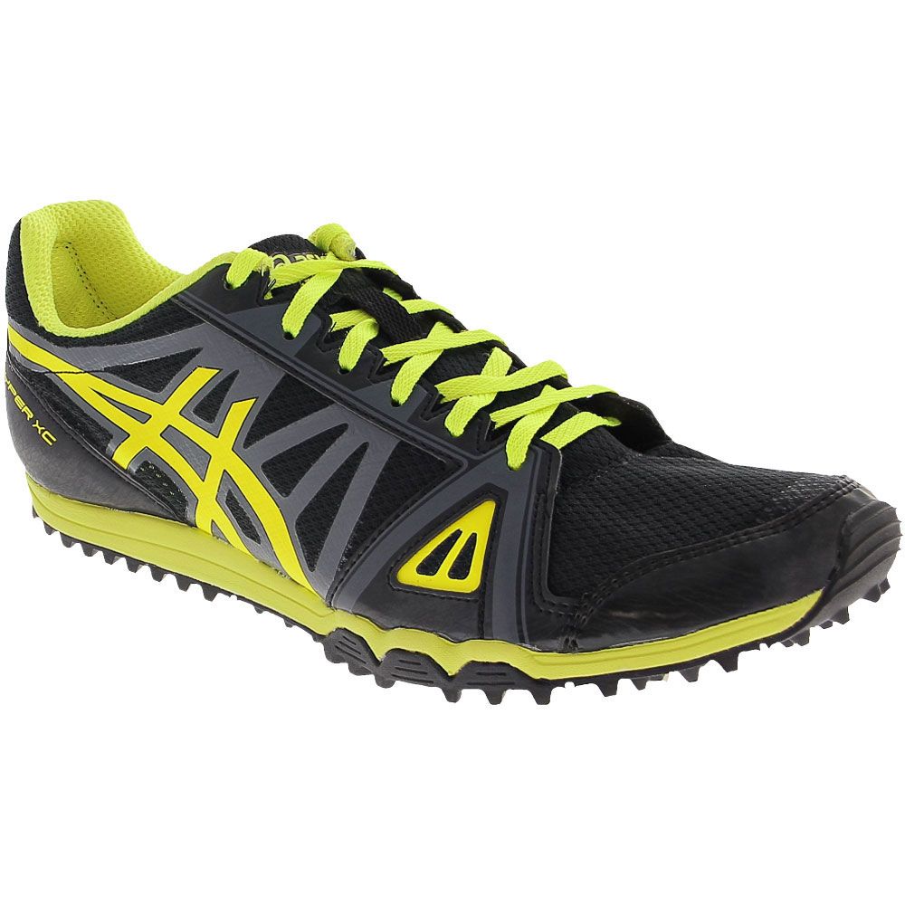 Asics Hyper XC Sprint Running Shoes - Mens Black Flash Yellow Carbon