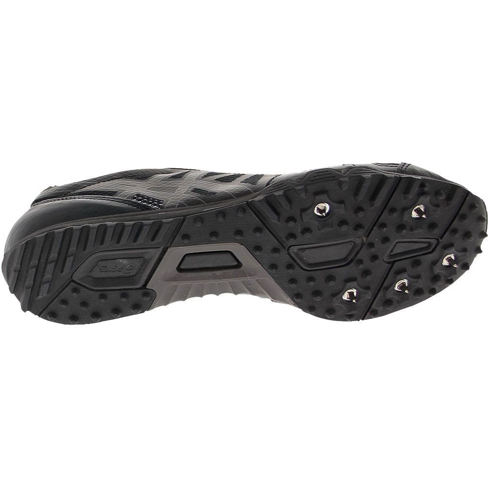 Asics Hyper XC Sprint Running Shoes - Mens Black Black Sole View