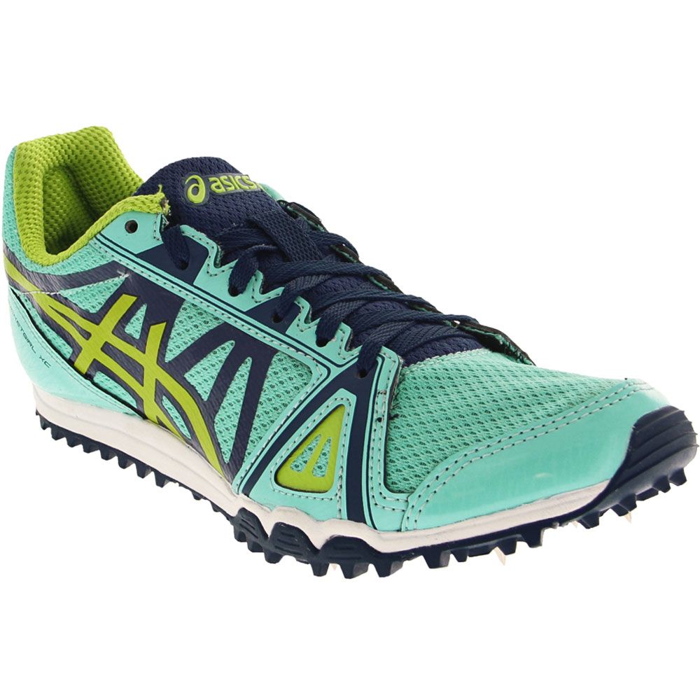 ASICS Hyper Rocketgirl Xc Running Shoes - Womens Aruba Blue Neon Lime Poseidon