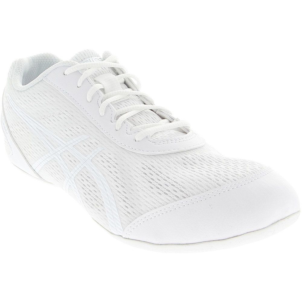 Asics Gel Ultimate Cheer Womens Cheer Shoes White Silver