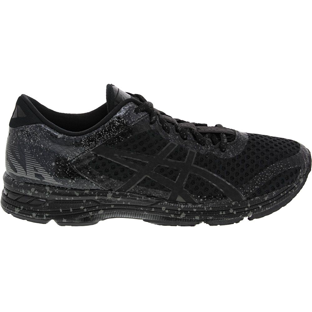 ASICS Gel Noosa 11 Running Shoes - Mens Black Black Charcoal Side View
