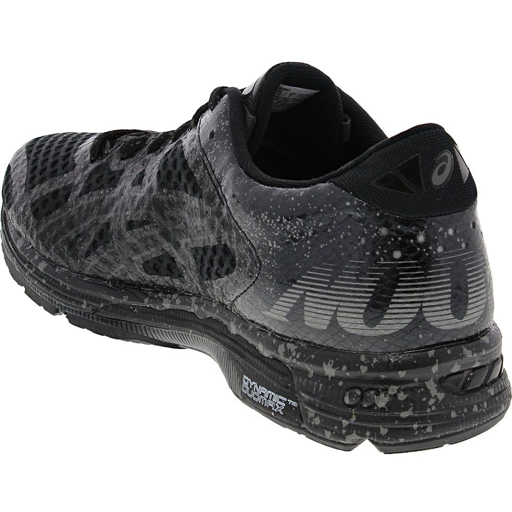 ASICS Gel Noosa 11 Running Shoes - Mens Black Black Charcoal Back View