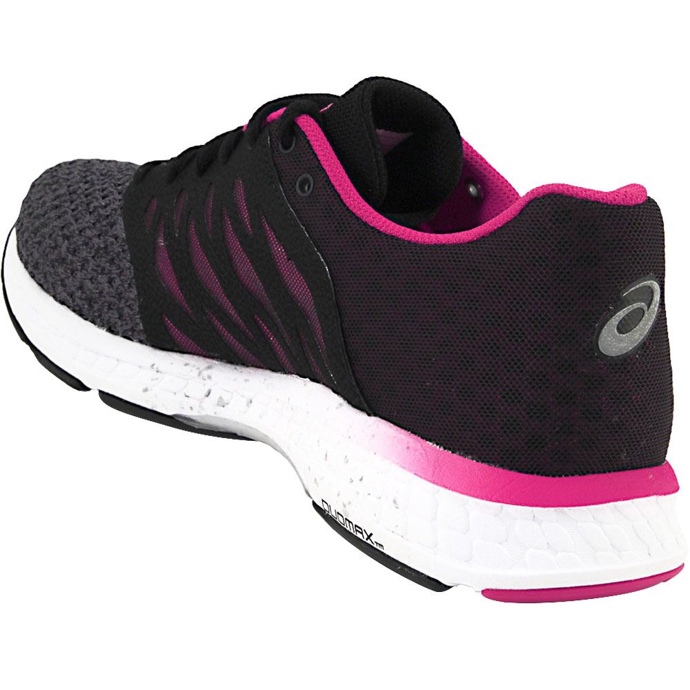 Asics Gel Exalt 4 Running Shoes - Womens Carbon Silver Cosmo Pink Back View
