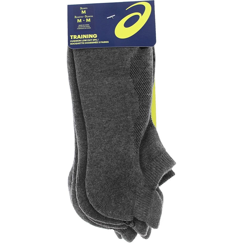Asics Unisex Cushion Quarter Sock, 3 pack
