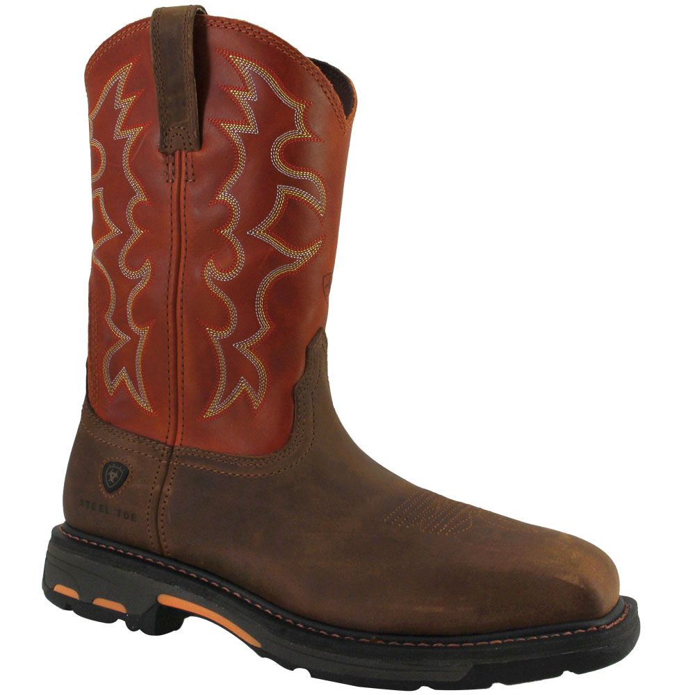 Ariat Workhog Safety Toe Work Boots - Mens Brown