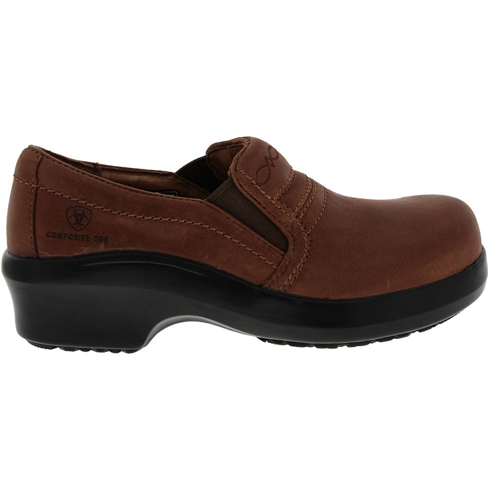 'Ariat Xpert Clog ESD Safety Work Shoes - Womens Brown