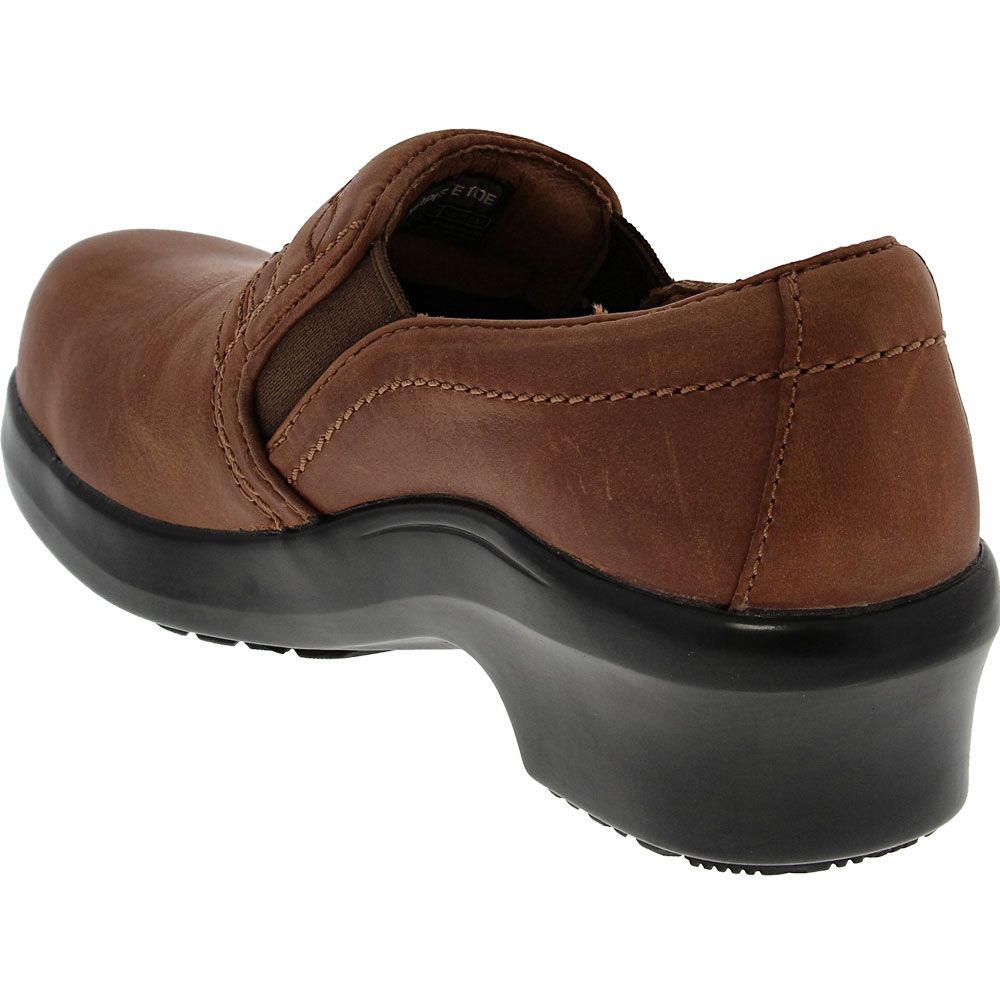 Ariat Xpert Clog ESD Safety Work Shoes - Womens Brown Back View