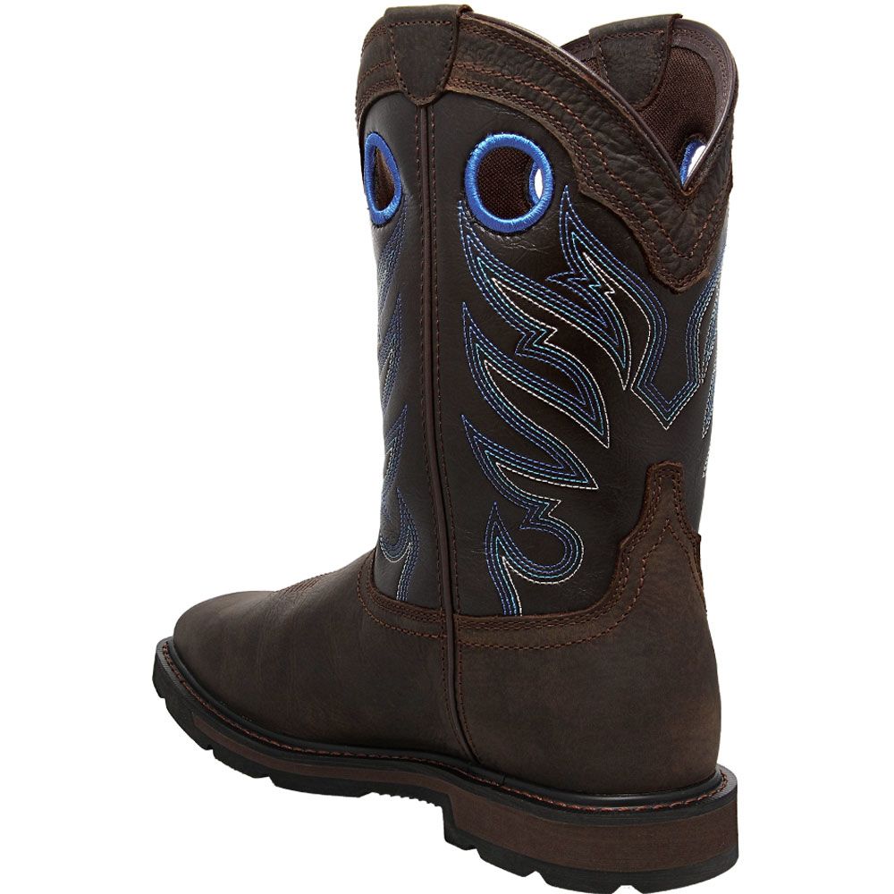 Ariat Groundwork Wst Safety Toe Work Boots - Mens Brown Back View