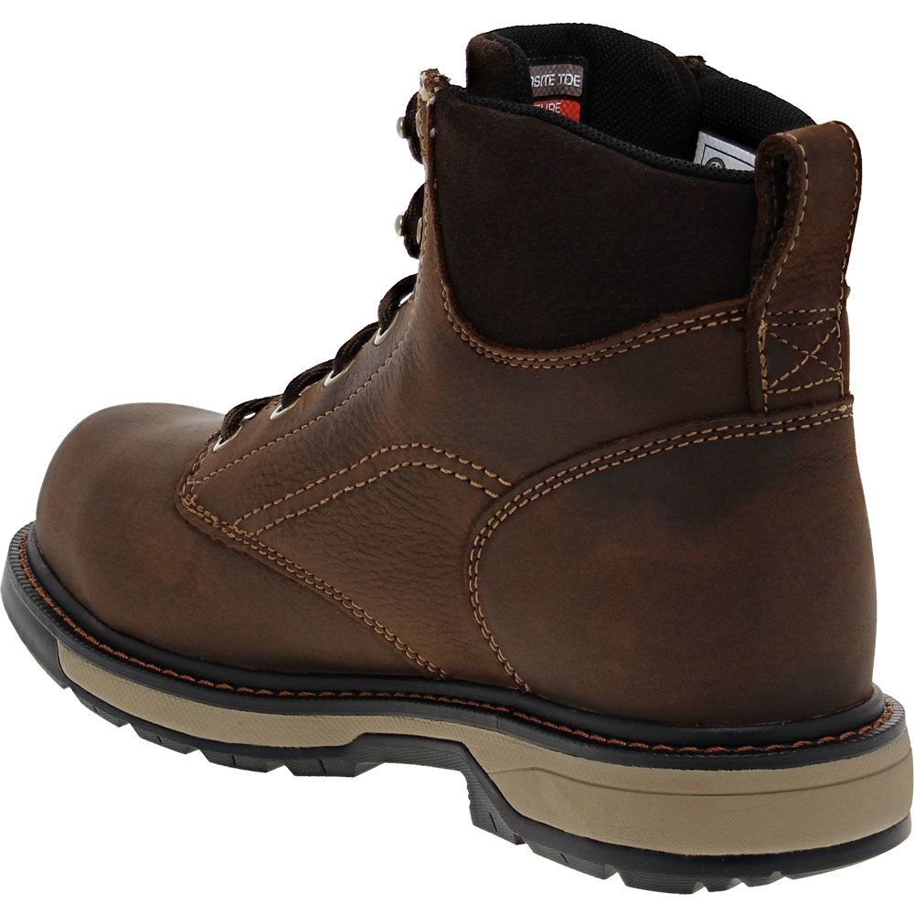 Ariat Riveter Composite Toe Work Boots - Womens Brown Back View