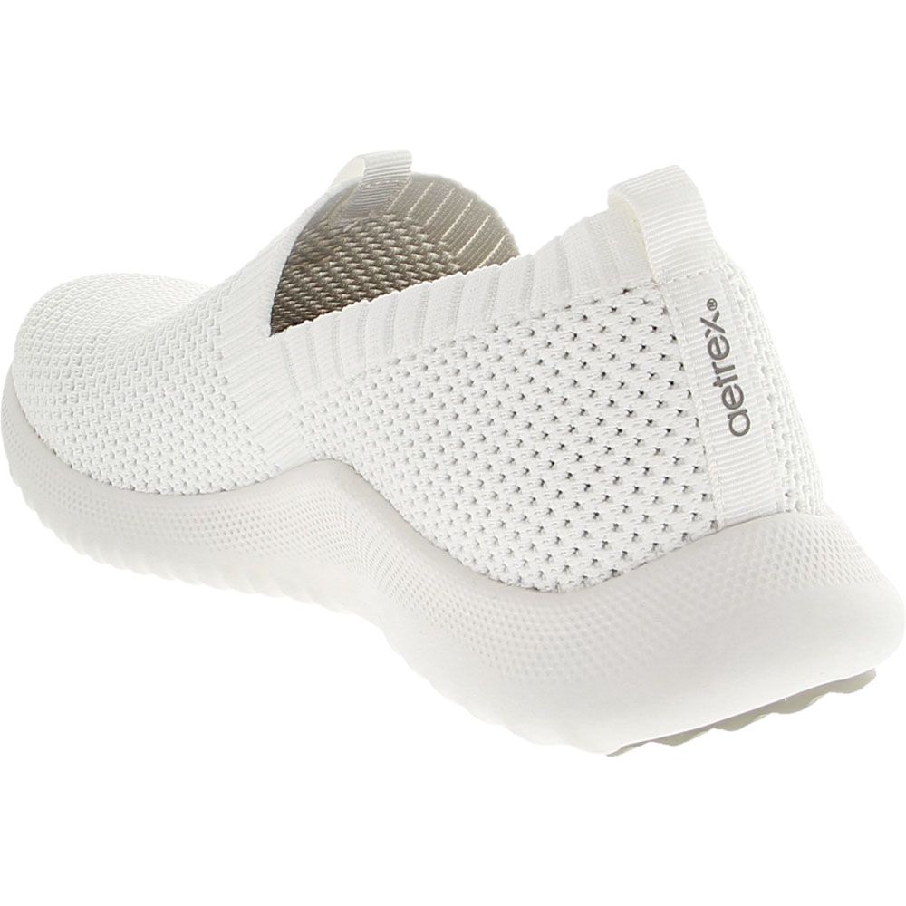 Aetrex Angie Arch Support Womens Walking Shoes White Back View