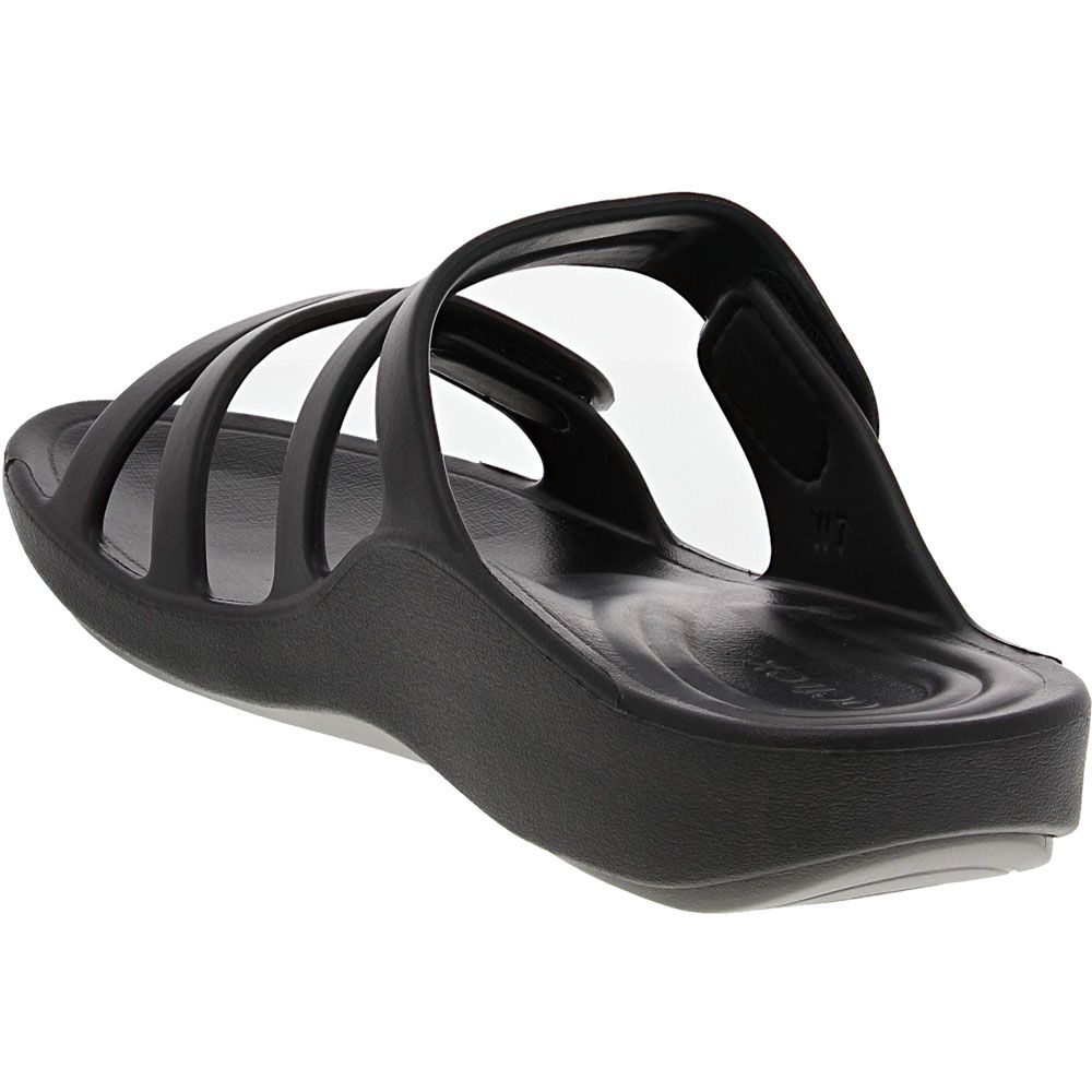 Aetrex Janey Sport Slide Womens Water Sandals Black Back View