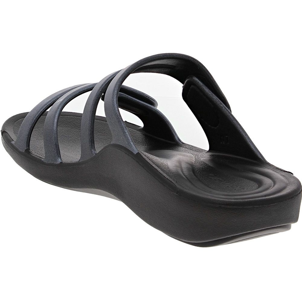 Aetrex Janey Sport Slide Womens Water Sandals Pewter Back View