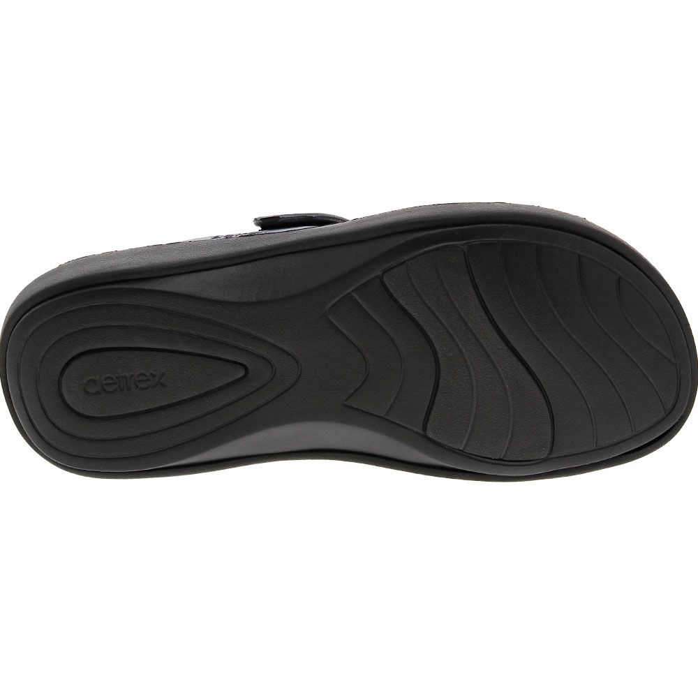 Aetrex Janey Sport Slide Womens Water Sandals Pewter Sole View