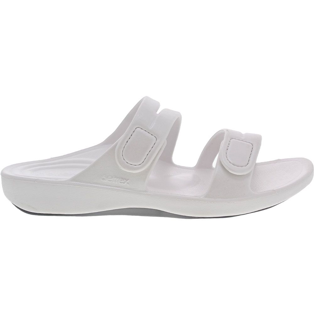 Aetrex Janey Sport Water Sandals - Womens White Side View