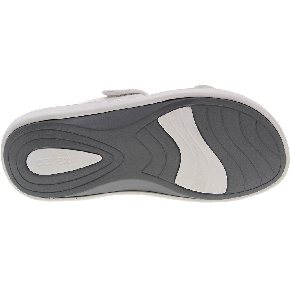 Aetrex Janey Sport Water Sandals - Womens White Sole View