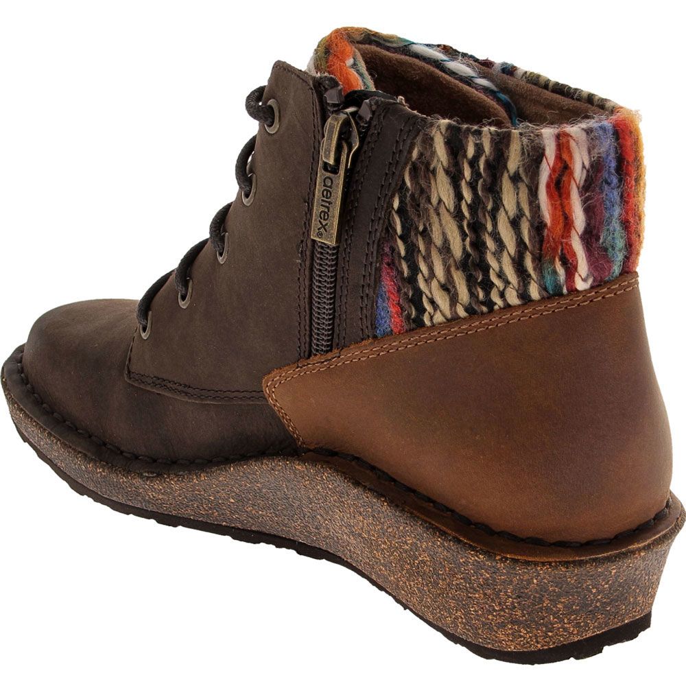 Aetrex Jolie Casual Boots - Womens Chocolate Back View