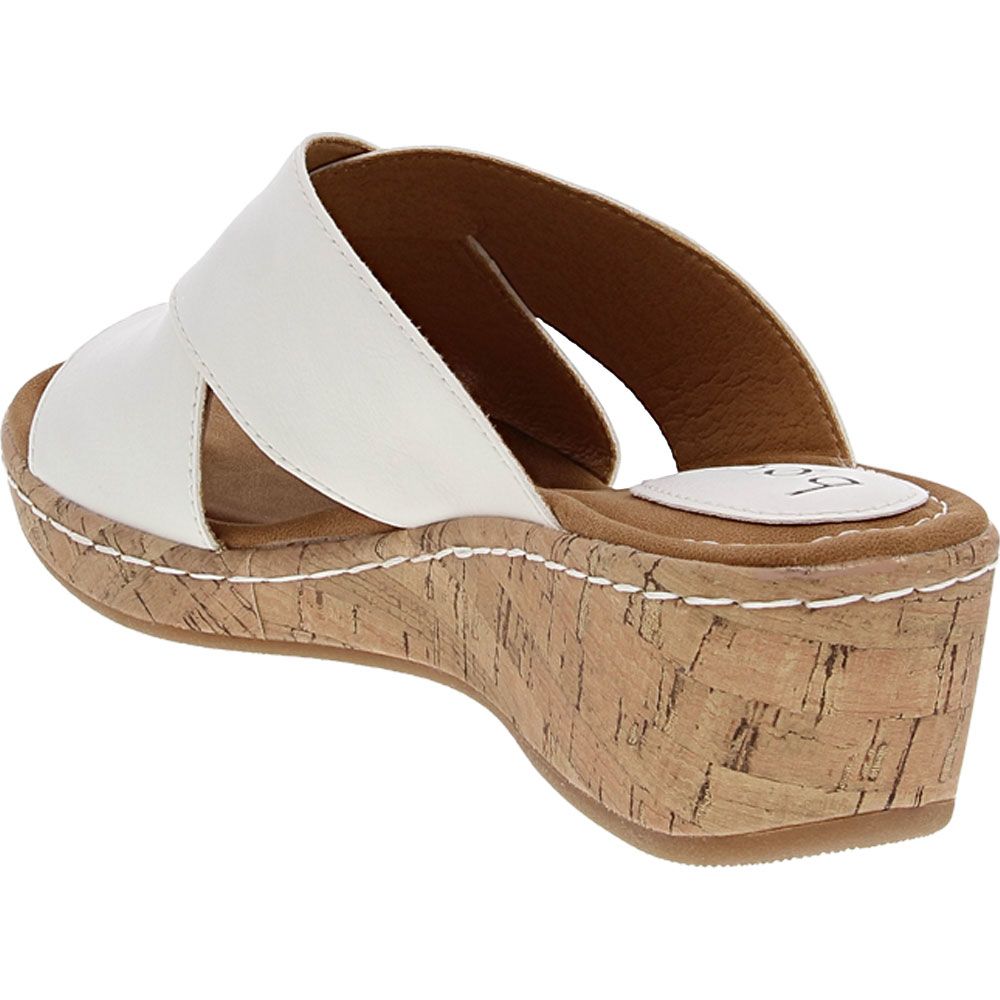 B.O.C. by Born Summer Womens Wedge Sandals White Back View