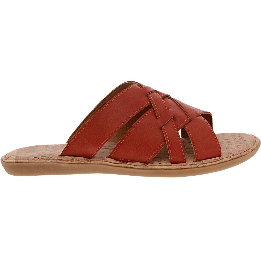 B.O.C. by Born Mona Slide Womens Sandals Red Side View