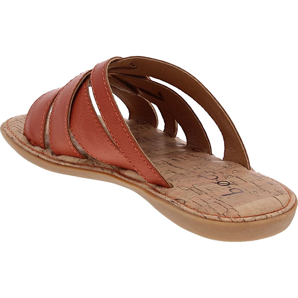 B.O.C. by Born Mona Slide Womens Sandals Red Back View