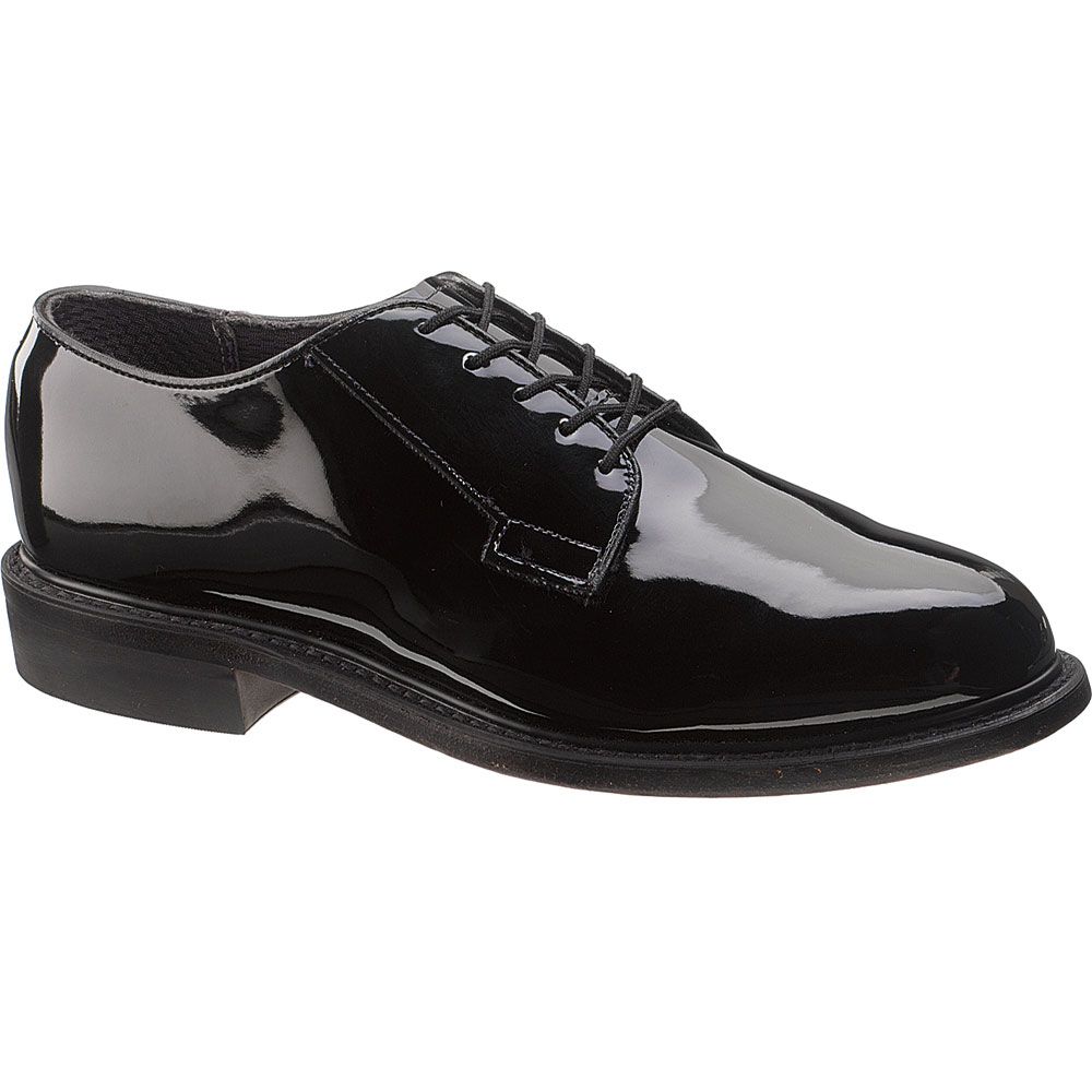 Bates High Gloss Leather Ox Non-Safety Toe Work Shoes - Mens Black