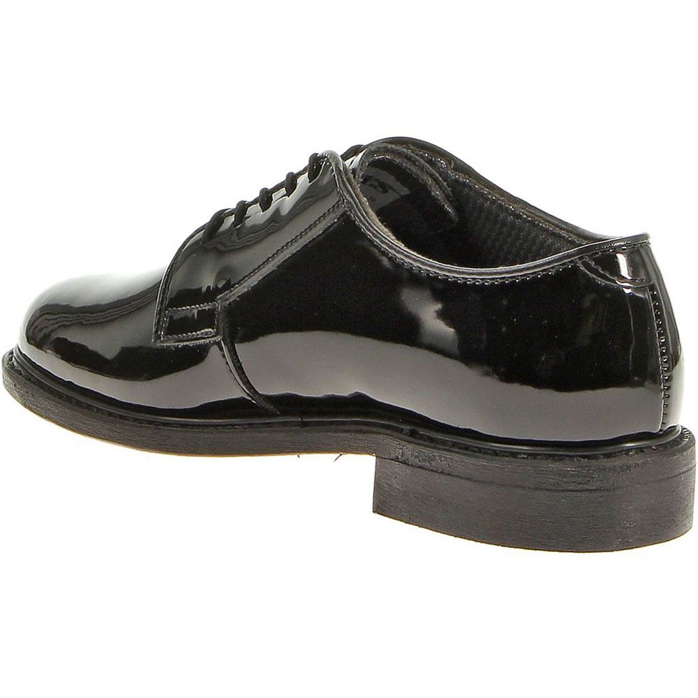 Bates High Gloss Leather Ox Non-Safety Toe Work Shoes - Mens Black Back View