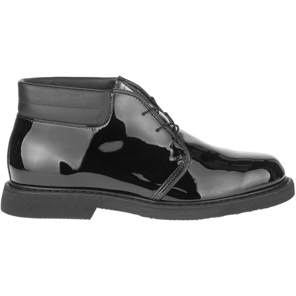 Bates High Gloss Chukka Non-Safety Toe Work Boots - Mens Black Side View