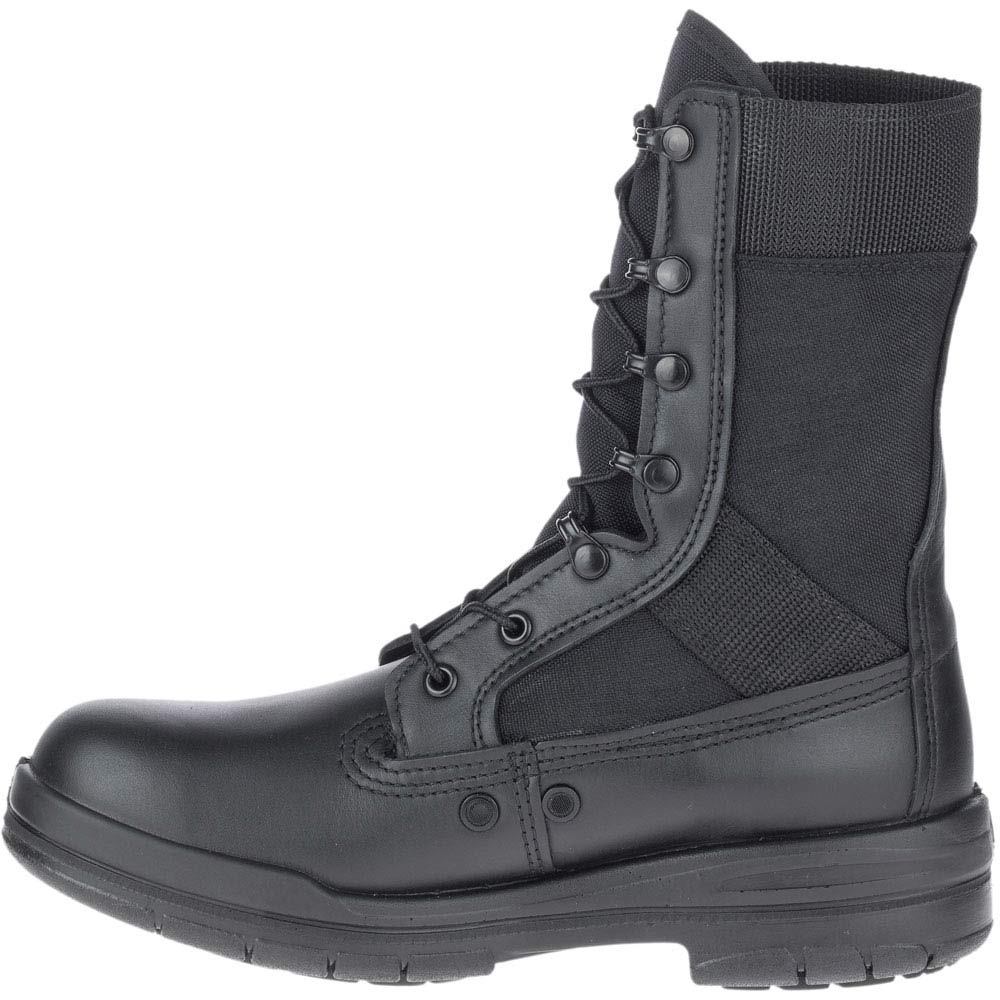 Bates 8in Tropical Seals Non-Safety Toe Work Boots - Womens Black Back View
