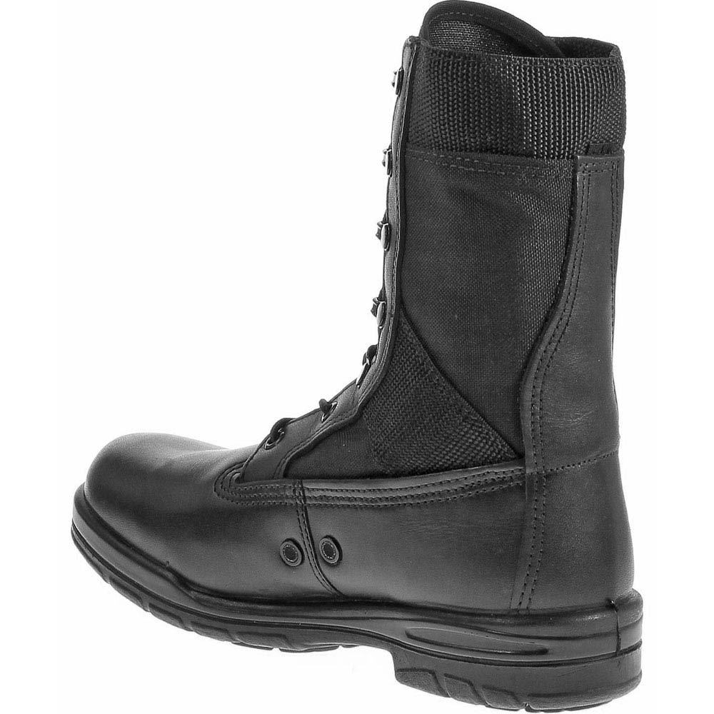 Bates 8in Tropical Seals Non-Safety Toe Work Boots - Mens Black Back View