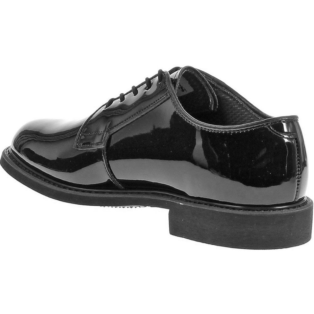 Bates High Gloss Ox Non-Safety Toe Work Shoes - Mens Black Back View