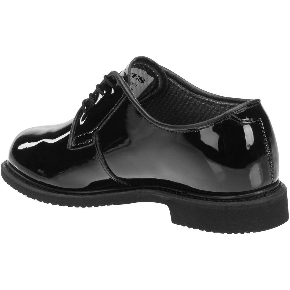 Bates Bates Lites Gloss Ox Non-Safety Toe Work Shoes - Mens Black Back View