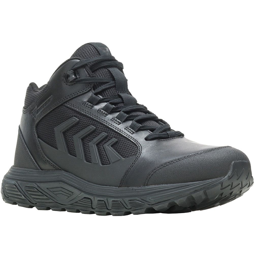 Bates Rush Shield Mid Vent Non-Safety Toe Work Boots - Mens Black