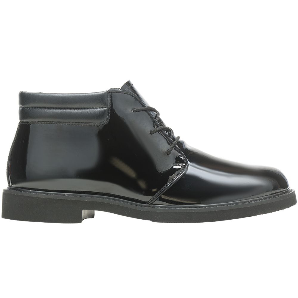 Bates Sentinel Chukka High Gloss Boots - Mens Black Glossy Side View
