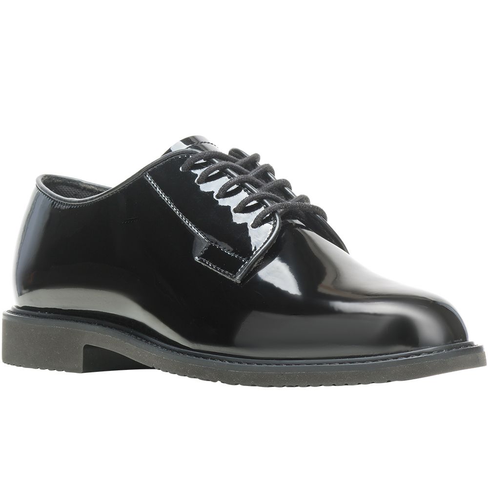 Bates Sentry Oxford High Gloss Oxford Dress Shoes - Mens Black Glossy