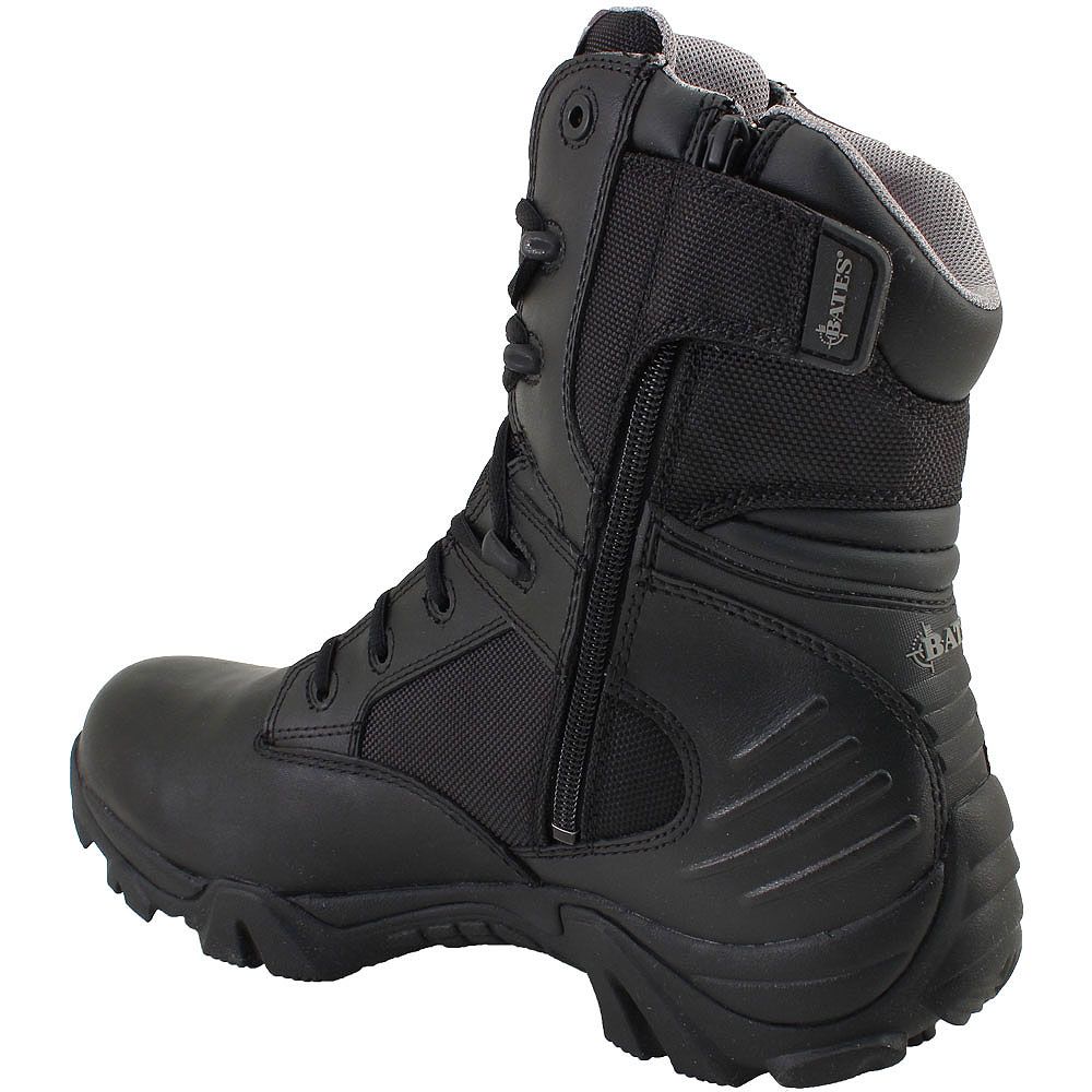 Bates Sidezip H2O Non-Safety Toe Work Boots - Mens Black Back View