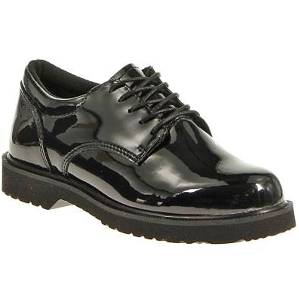 Bates High Gloss Duty Ox Non-Safety Toe Work Shoes - Womens Black