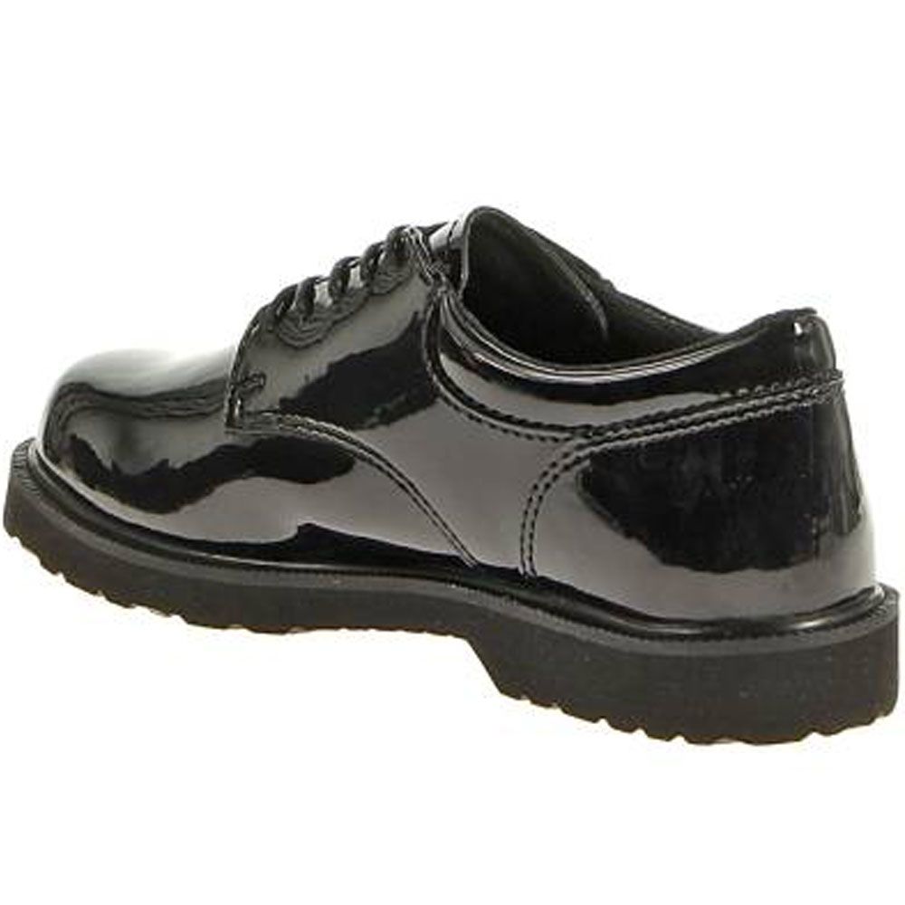Bates High Gloss Duty Ox Non-Safety Toe Work Shoes - Womens Black Back View