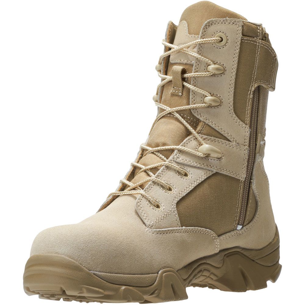 Bates Gx 8 Ct Side Zip Composite Toe Work Boots - Mens Tan Back View