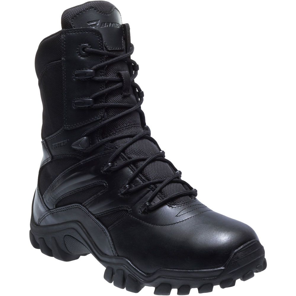 Bates Delta 8 Side Zip Non-Safety Toe Work Boots - Mens Black