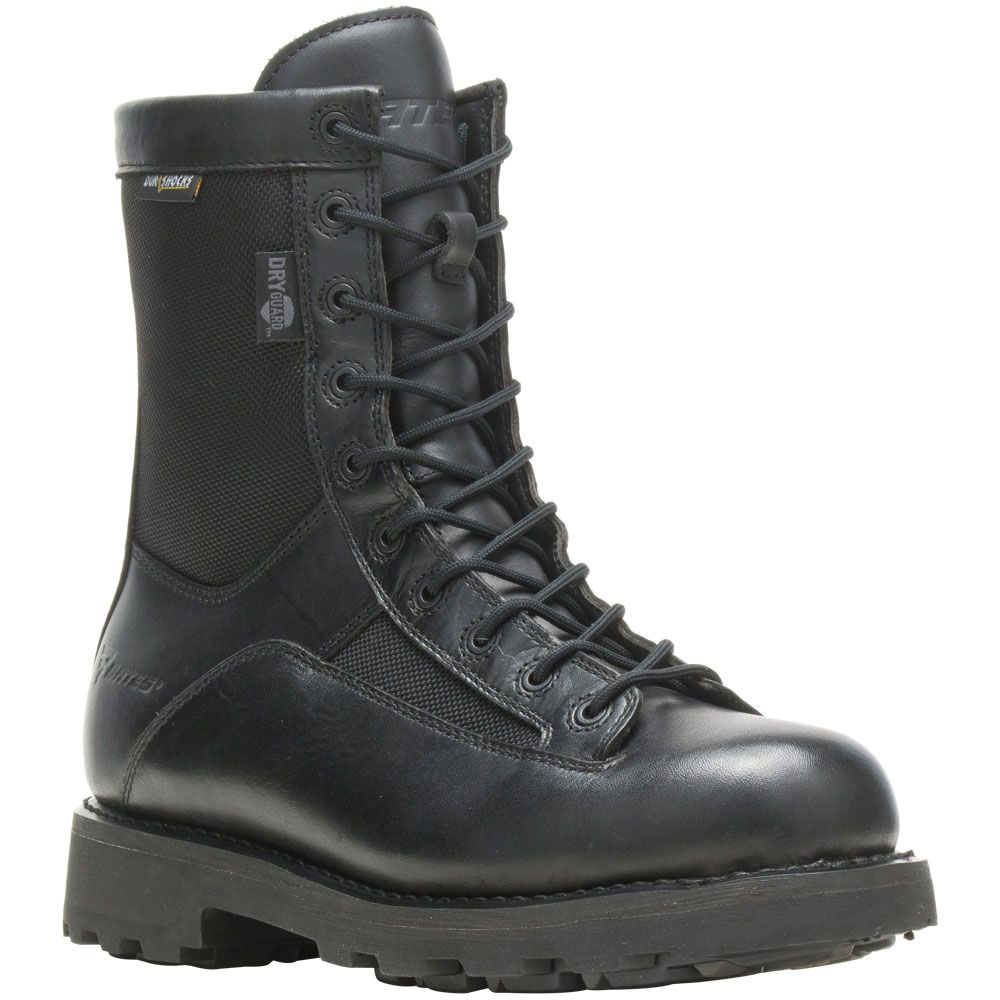 Bates 8in Durashocks Wp Non-Safety Toe Work Boots - Mens Black