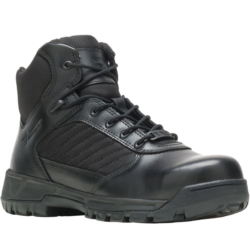 Bates Tactical Sport 2 Mid Side Zip Composite Toe Work Boots - Mens Black