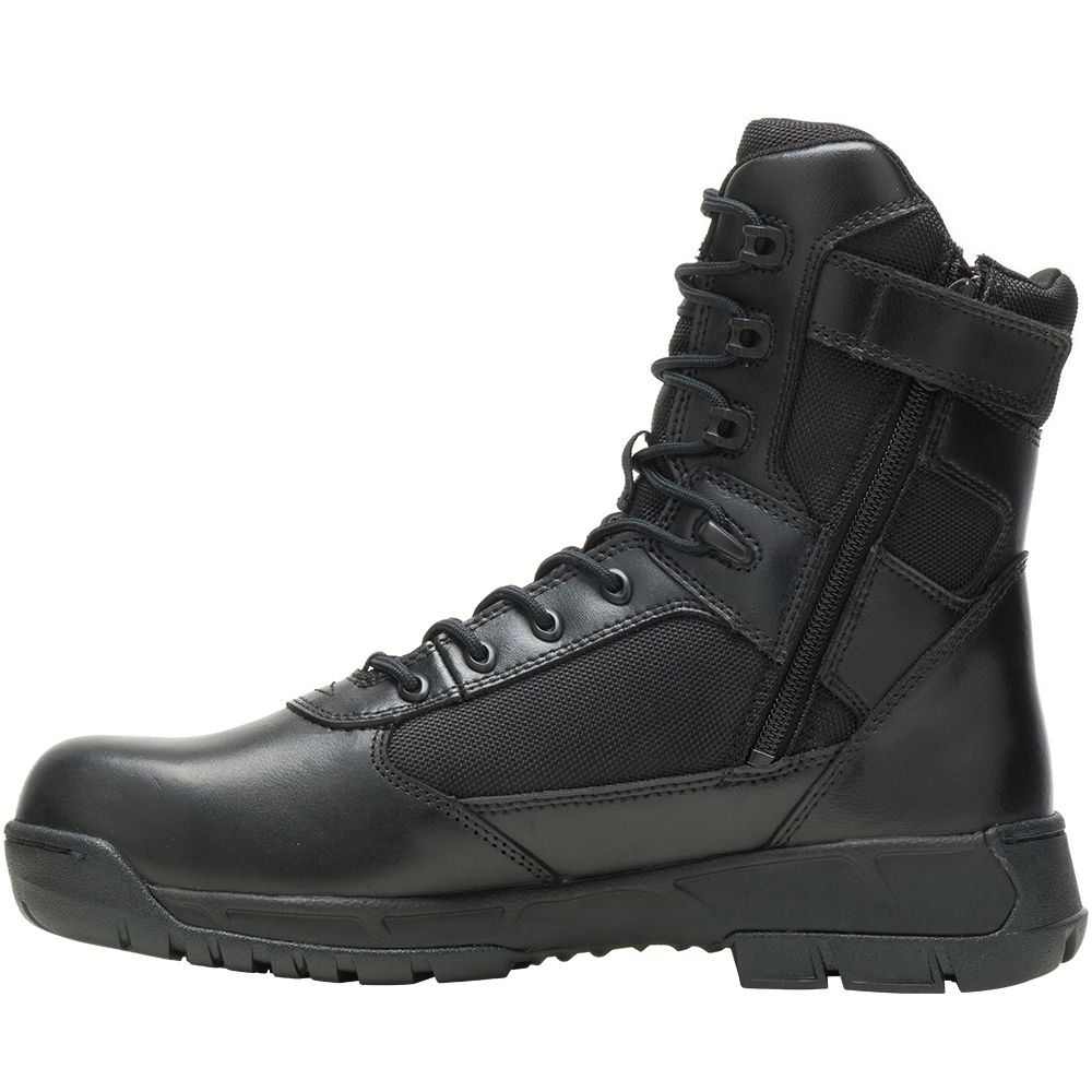 Bates Tactical Sport 2 Tall DryGuard Side Zip Soft Toe Work Boots - Mens Black Back View