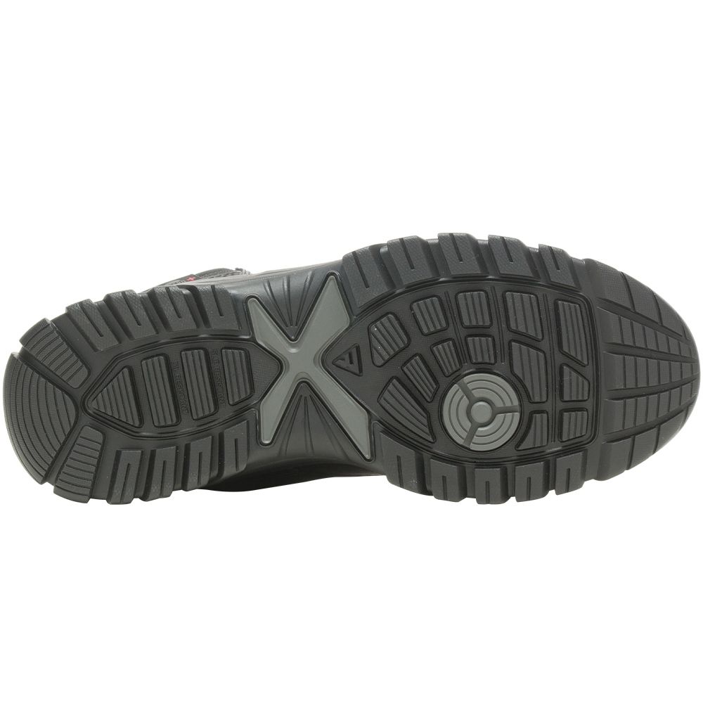 Bates GX X2 Tall Side Zip DryGuard+ Soft Toe Work Boots - Mens Black Sole View