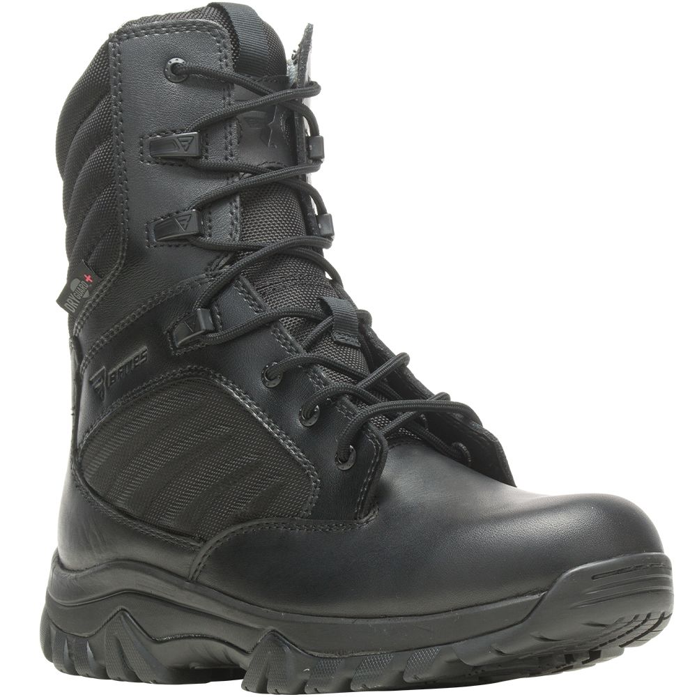 Bates GX X2 Tall Zip DryGuard Insulated Soft Toe Work Boots - Mens Black