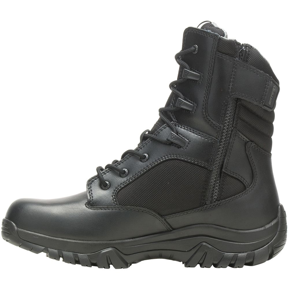 Bates GX X2 Tall Zip DryGuard Insulated Soft Toe Work Boots - Mens Black Back View
