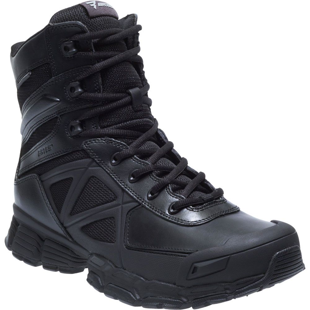 Bates 8in Velocitor Wp Zip Non-Safety Toe Work Boots - Mens Black