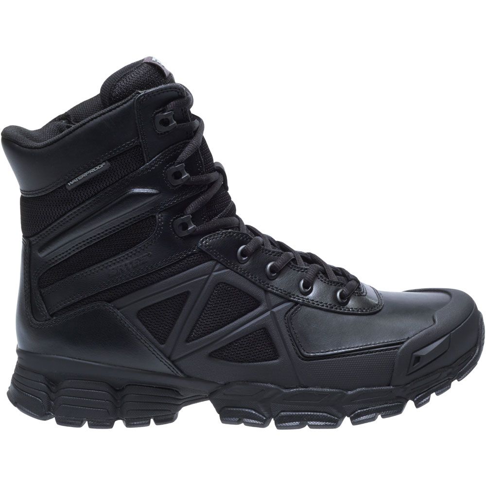 Bates 8in Velocitor Wp Zip Non-Safety Toe Work Boots - Mens Black Side View
