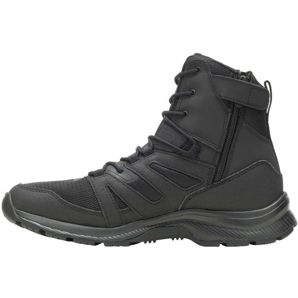 Bates Rallyforce Tall Side Zip Non-Safety Toe Work Boots - Mens Black Back View